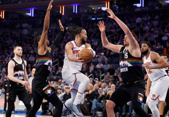 Knicks vs Nuggets 2OT Brunson 42 Pts Jadi Hero