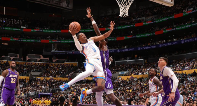 Jalen Williams 23 Pts Pimpin Thunder vs Lakers